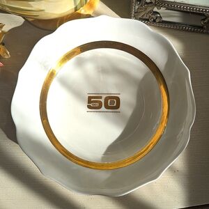 Tiffany & Co. Bone China 50th Anniversary 1969 Bowl